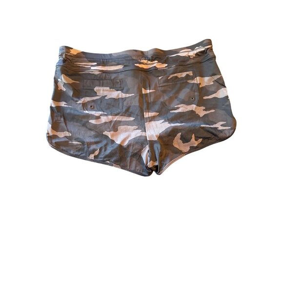 Athleta XL Womens Camo Athletic Shorts With Inner Lining & Drawstring - Picture 3 of 4